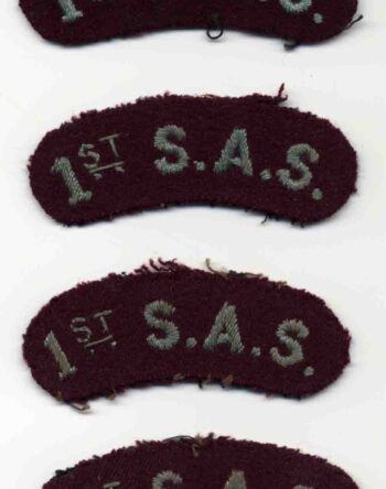 2 Fmedia2 F10610392 F2012 18 109 1st sas cloth badges x 4