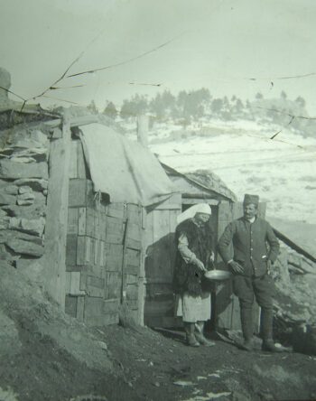 2 Fmedia2 F10895252 Fserbian soldier woman outside shack macedonian front eagp826n